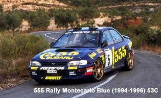 Subaru 555 Rally Montecarlo Blue (1994-1996) 53C