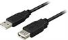KABEL, USB A-A M/F, 1 M