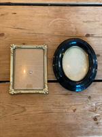 Vintage ramar med buktat glas