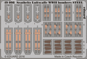 Seatbelts Luftwaffe WWII bombers STEEL 1/48