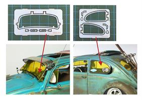 Beetle side window frame