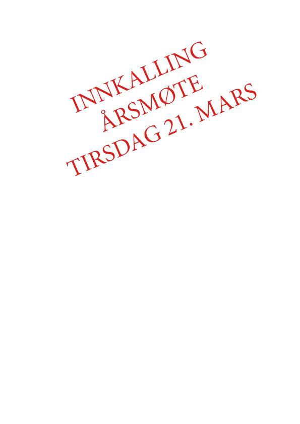 Innkalling årsmøte 