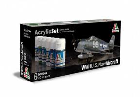 Acrylmaling Set. 6 stk. US Navy Aircraft