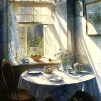 Jane Helen Klepp- Breakfast table 