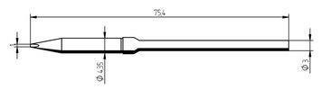 Tip Ersadur 1,0mm Chisel shape