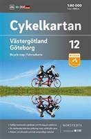 Cykelkartan blad 12 Västergötland/Göteborg skala 1:90.000