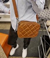 House of Sajaco Quilted Cognac