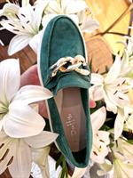Duffy Loafers Grön Kedja