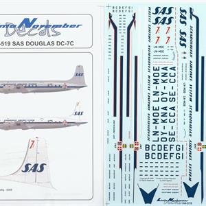 Douglas DC-7C Inkl LN dekaler