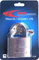 Hänglås Secure, rostfritt stål 40mm