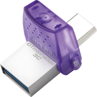 USB-MINNE, KINGSTON MICRODUO 3C 128GB