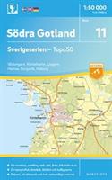  11 Södra Gotland Sverigeserien Topo 50