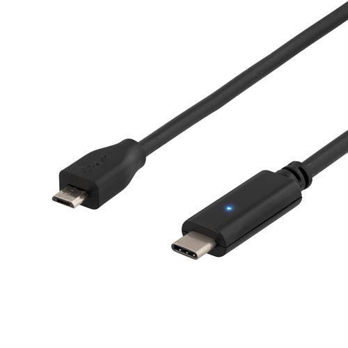 KABEL, USB-C 2.0/M-USB microB/M, 2M