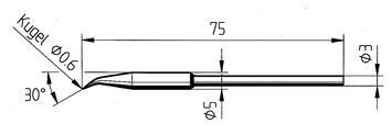 Tip Ersadur 0,6mm bent reinfor