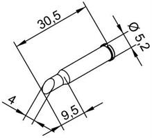 Tip Ersadur 4,0mm angled face