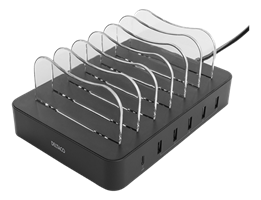 LADDNINGSSTATION, 6-PORT USB-A/USB-C, DELTACO