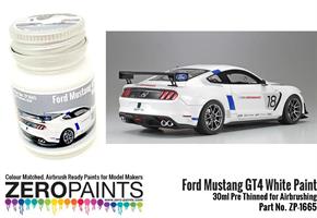Ford Mustang GT4 White Paint - 30ml