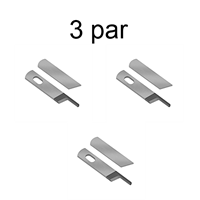 Overlockkniv, slipning 3 par