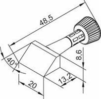 Angle face 20mm