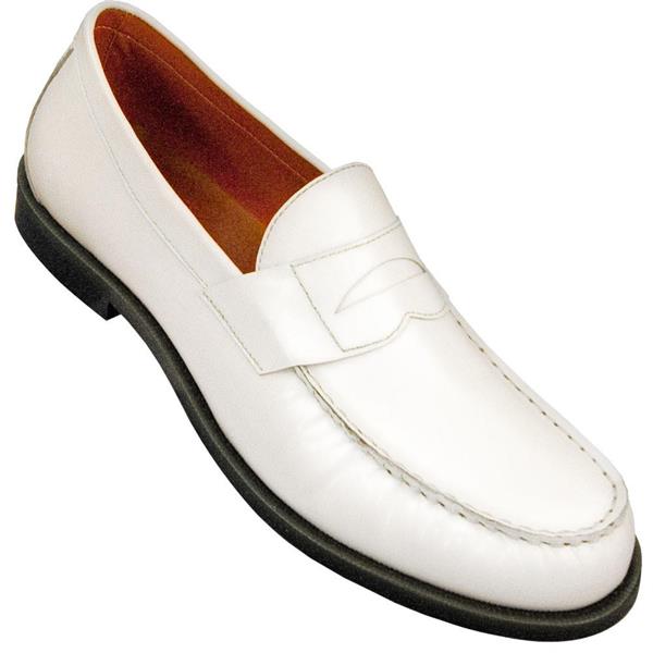 White dance loafers