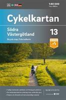 Cykelkartan blad 13 Södra Västergötland skala 1:90.000