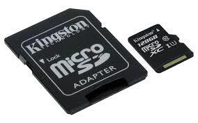 SD-MINNE 128GB UHS-I, KINGSTON