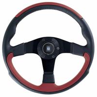 Nardi Leader, Red Leather, Black Spokes, Ø35 cm
