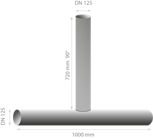 RH Packer, Lateral Feed dn125/125 90°