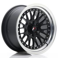 Japan Racing JR-10 15x8 4x100/108 ET20 Flat Black Polished Lip