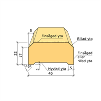 22X45 LOCKLÄKT FAS M-ST