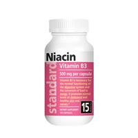 B3 Niacin 500 mg  (nikotinsyra) 