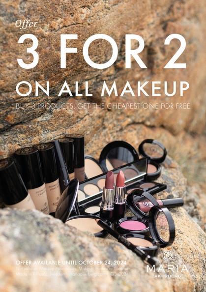 3 för 2 på all makeup