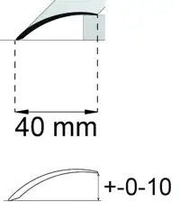 NIVÅLIST SA78 MATTSVART 200CM