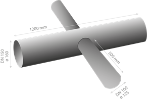 RH Packer, X-joint150/100/100 short