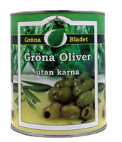 Oliv gröna (kärnfri) 6 x 3kg