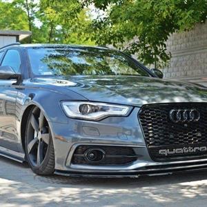 Frontleppe V1 Audi A6 S-line (C7)Carbon look 11-14