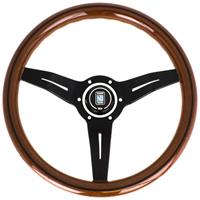 Nardi Deep Corn, Wood, Black Spokes, 50 mm Dish, Ø33 cm