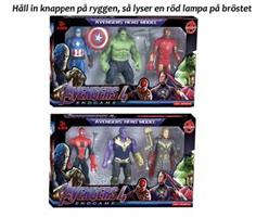 Avengers actionfigurer med lyse 3 st