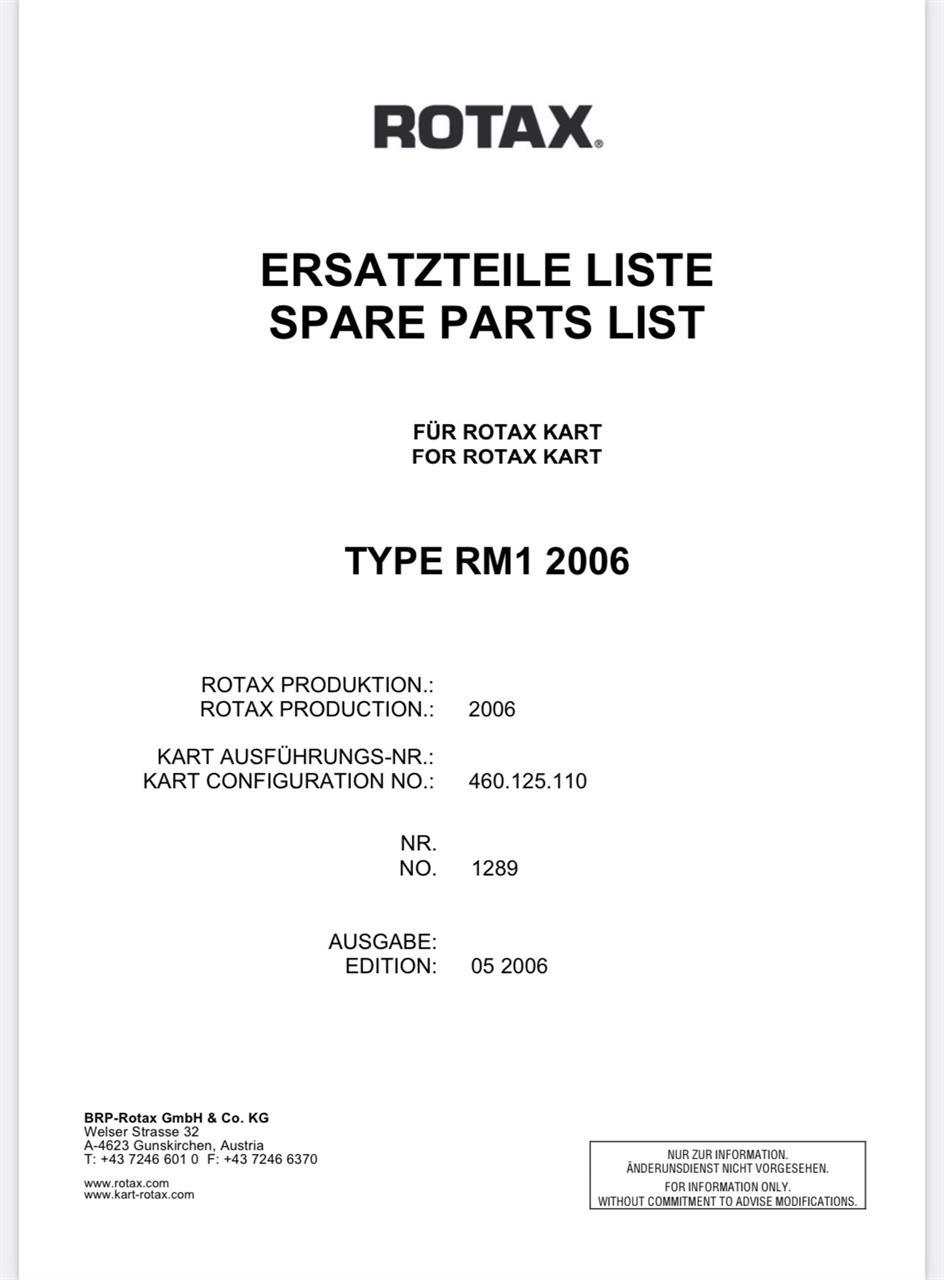 Delekatalog Rotax RM1