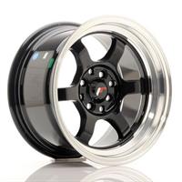 Japan Racing JR-12 15x8.5 4x100 och 114.3 ET13 Gloss Black