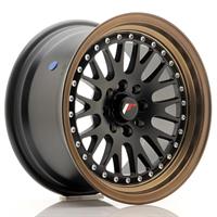 Japan Racing JR-10 15x8 4x100/108 ET20 Flat Black Bronze Lip