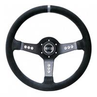 Sparco L777, Black Suede, Black Spokes, 63 mm