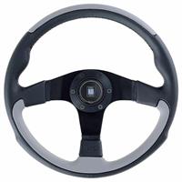 Nardi Leader, Grey Leather, Black Spokes, Ø35 cm