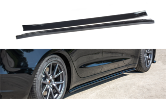 Sidekjørt Tesla Model 3 Gloss Black 2016- 