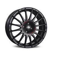 OZ Superturismo GT 15x6.5" 4x100 ET37, Flat Black, Red