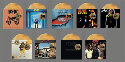 AC/DC-ALLE 9 (LTD) (ALLE 9 AC/DC Gold).  3690,-