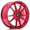 JR Wheels JR21 20x10 ET20-40 5H BLANK Platinum Red