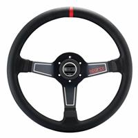 Sparco L575, Black Leather, Black Spokes, 63 mm