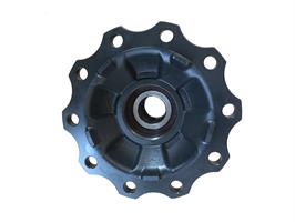 Wheelhub front/boggie with bearing, 25 mm wheelbolt