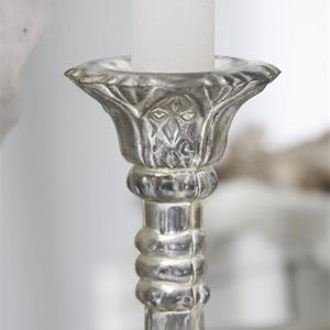 Ljusstake i glas för kronljus ifrån Jeanne d'Arc l